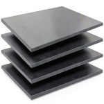 YIENFBEV Polyurethane Foam Sheet 16x12x0.5in Black Grade 4-Pack-0