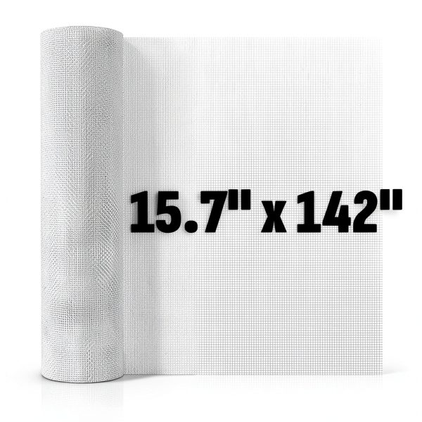 NUITPY 304 Stainless Steel Mesh Roll 15.7 x 142 inches 0.3mm Wire-0