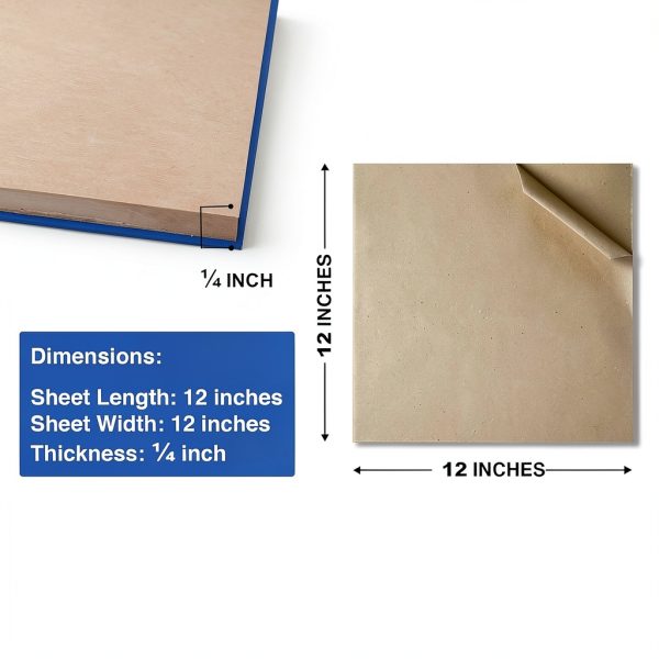 Duco Acrylic Sheet 12x12 Inch 1/4 Thick Clear UV‑Resistant Custom-1