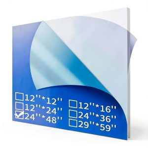 Art3d Clear PET Acrylic Sheet 24x36 1mm Thick Transparent Panel-0