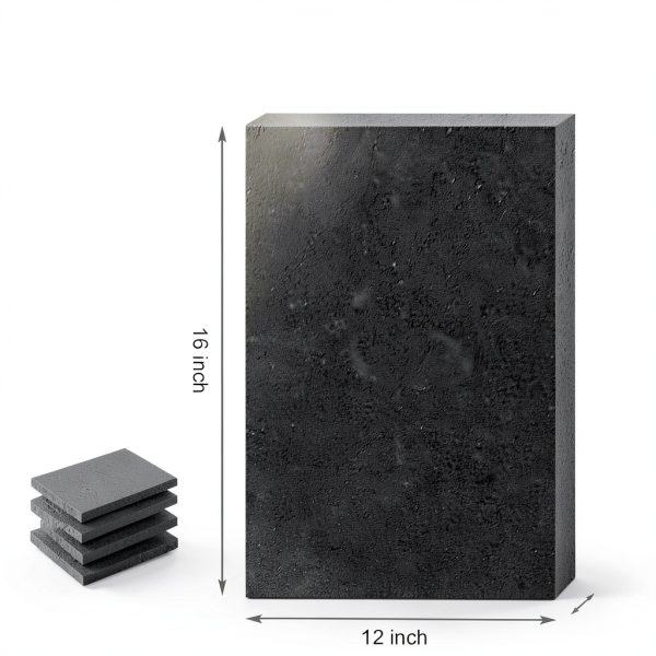 YIENFBEV Polyurethane Foam Sheet 16x12x0.5in Black Commercial Pack of-1