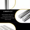 Lyrlidr 304 Stainless Steel Round Rod 2mm x 300mm 12pcs-3