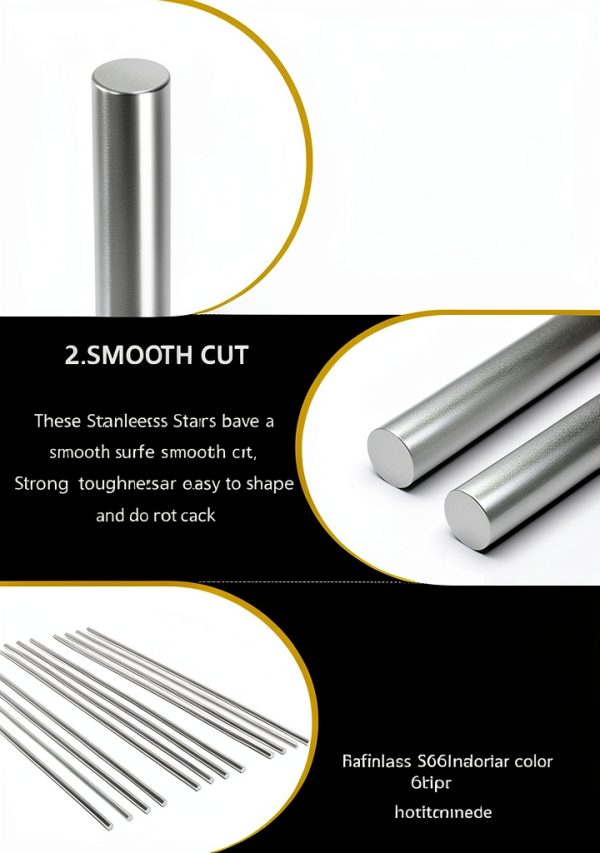 Lyrlidr 304 Stainless Steel Round Rod 2mm x 300mm 12pcs-3