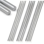 Lyrlidr 304 Stainless Steel Round Rod 1/4" x 12" 12pcs Industrial-0