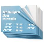 Art3d Clear PET Acrylic Sheet 24x48 Inch 1mm Thick Commercial Grade-0