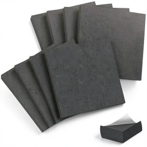 MYFAMIREA High Density Adhesive Foam Sheet 4x4 Inch Neoprene-0