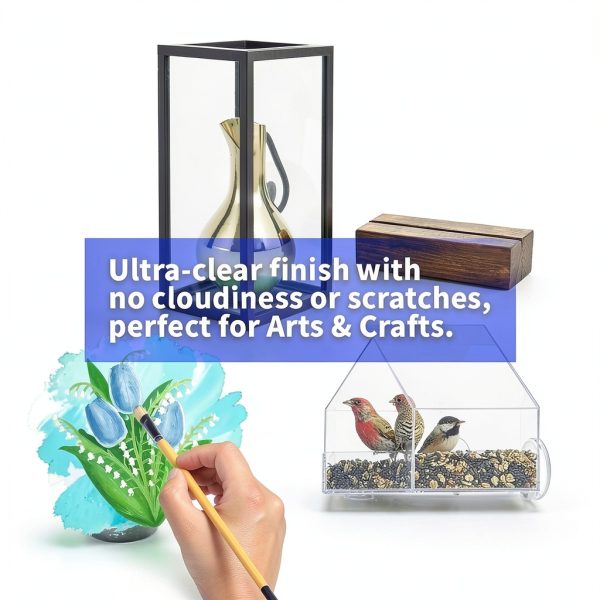 Art3d Clear PET Acrylic Sheet 24x36 1mm Thick Transparent Panel-4