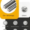 Lyrlidr 304 Stainless Steel Round Rod 12pcs 3/16" x 12" Industrial-2