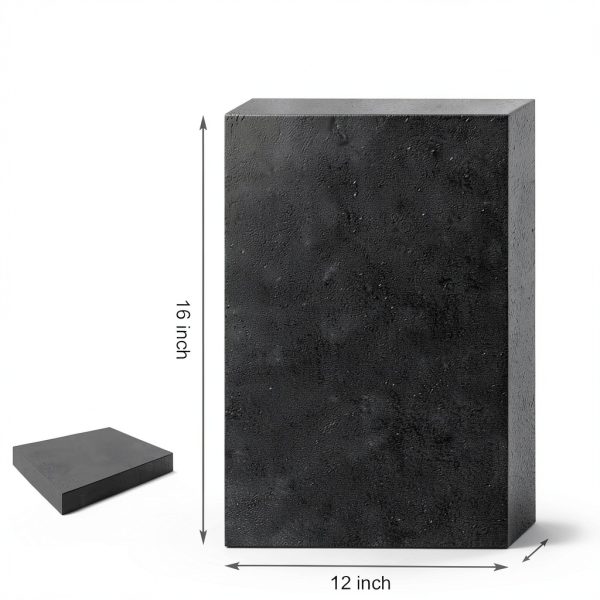 Polyurethane Foam Sheet 16x12x4in Black YIENFBEV Packing Foam-1