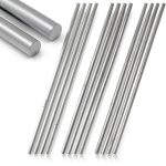 Lyrlidr 304 Stainless Steel Round Rod 12pcs 3/16" x 12" Industrial-0
