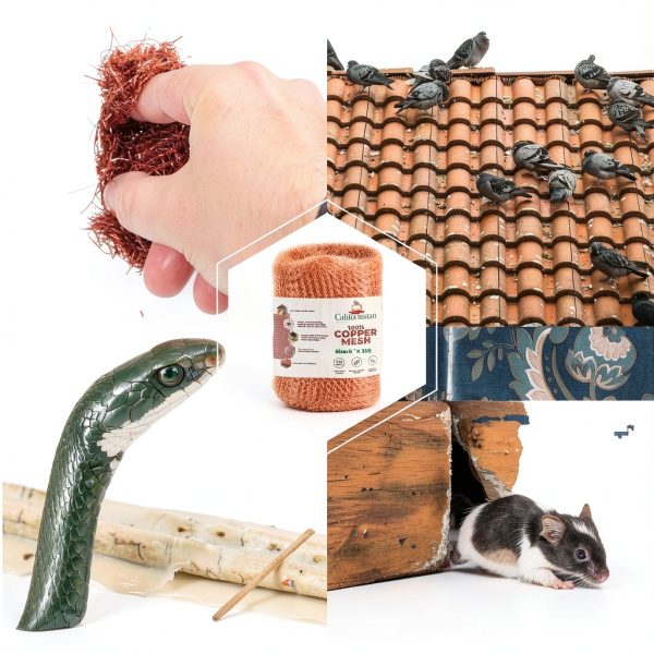 Californistan Copper Mesh Rodent Control Roll 5in x 36ft Model CM-01-2