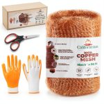 Californistan Copper Mesh Rodent Control Roll 5in x 36ft Model CM-01-0