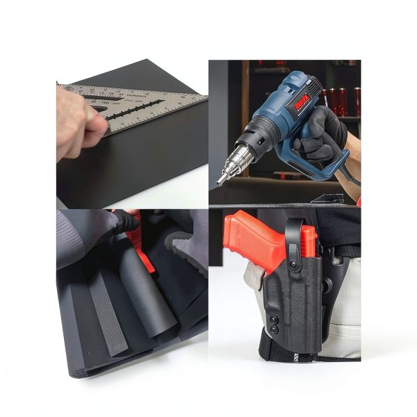 Kydex V Thermoform Sheet Black 0.080in 8x12 CKK Industries-4