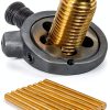 1/8 inch Brass Rods Coolneon 12in 10pcs Solid Dowel for Knife Handles-8