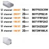 hunhun 10-Pack 6.6ft U-Shape LED Aluminum Channel System Milky Cover-6