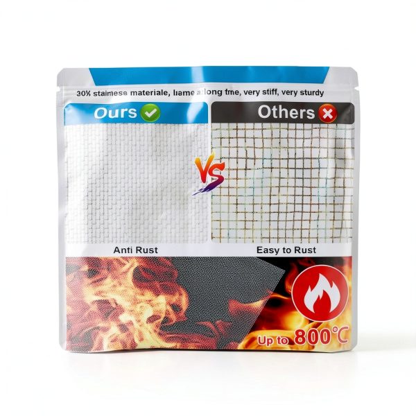 Valchoose 4PACK Stainless Steel Woven Wire Mesh Never Rust, Air Vent Mesh 11.8"X8.2"(300X 210mm), Hard and Heat Resisting Screen, 1mm Hole 20 Mesh Easy to Cut for Rodents Filters Window DIY Projects-3