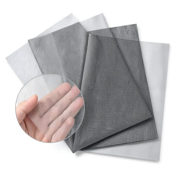 Valchoose 4PACK Stainless Steel Woven Wire Mesh Never Rust, Air Vent Mesh 11.8"X8.2"(300X 210mm), Hard and Heat Resisting Screen, 1mm Hole 20 Mesh Easy to Cut for Rodents Filters Window DIY Projects-0