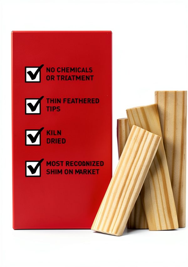 Nelson Wood Shims 8" 24 Pack - Kiln Dried Wood-3