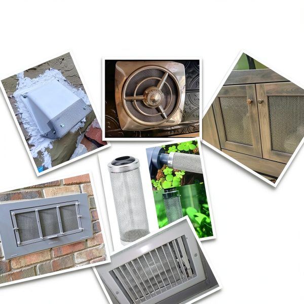 Valchoose 4PACK Stainless Steel Woven Wire Mesh Never Rust, Air Vent Mesh 11.8"X8.2"(300X 210mm), Hard and Heat Resisting Screen, 1mm Hole 20 Mesh Easy to Cut for Rodents Filters Window DIY Projects-1