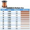 Therwen 100ft 24 Gauge Bare Copper Wire for Jewelry Making, Gardening-1
